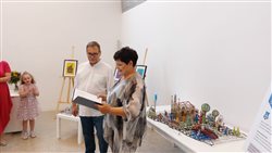 Leopoldovské hody - Výstava drotára Martina Baďuru, dekoratívna grafika