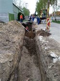 Požiarna zbrojnica, stavba - dekoratívna grafika