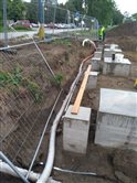 Požiarna zbrojnica, stavba - dekoratívna grafika
