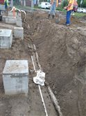 Požiarna zbrojnica, stavba - dekoratívna grafika