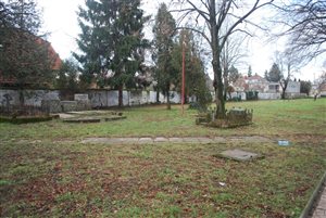 Starý cintorín pred rekonštrukciou na Nový park - dekoratívna grafika