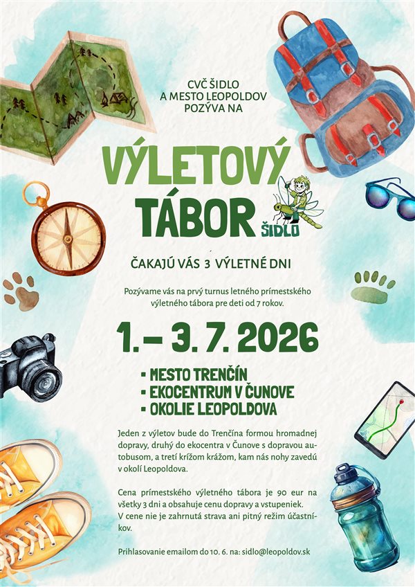 Plagát výletový tábor