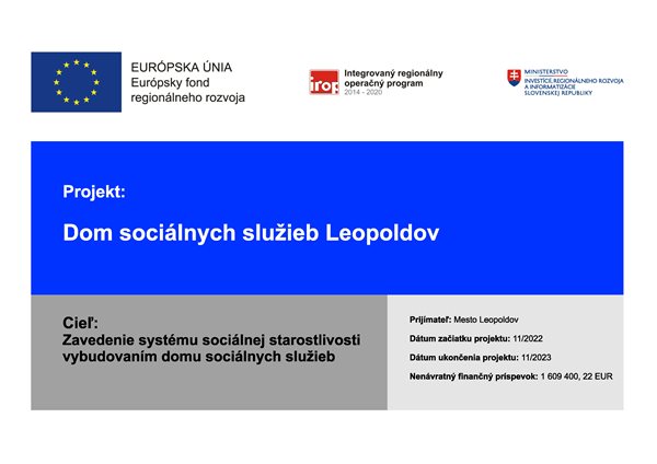 Logo Európskej únie, Integrovaného operačného programu a Ministerstva investícié, regionálneho rozvoja a informatizácie SR