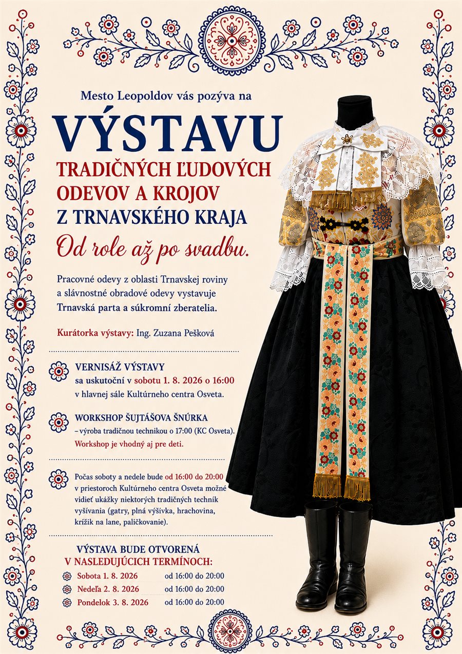 Plagát k výstave krojov