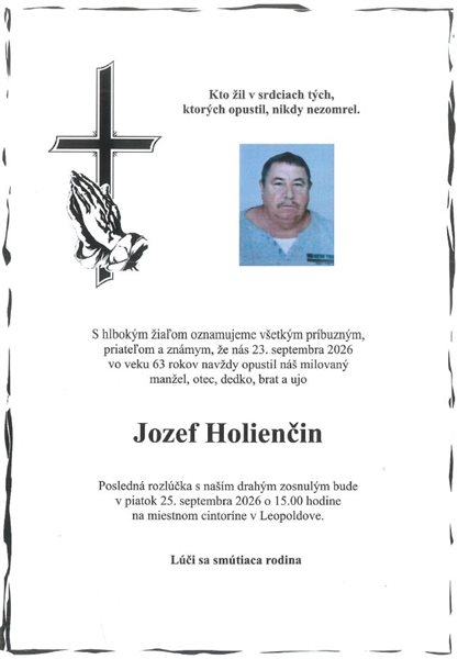 jozef holienčin