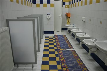 Materská škola - WC - dekoratívna grafika